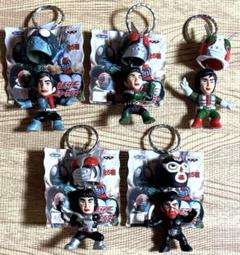 仮面ライダーマスク脱着キーホルダー全5種セット とるとる