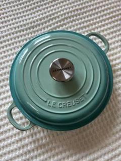 【最終お値下げ】ル・クルーゼ　ビュッフェキャセロール　22cm クールミント Amazon｜ル・クルーゼ(Le Creuset) 鋳物 ホーロー 鍋