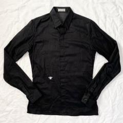 ✨正規品 美品✨Dior HOMME 長袖シャツ BEE刺繍 蜂 比翼ボタン