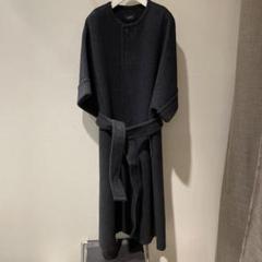 LOEFF ダークグレー ロングコート ベルト付き LOEFF ダークグレー ロングコート ベルト付き