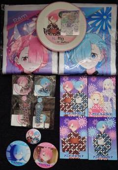 大阪関西万博　アニメ×フードフェス　リゼロ　缶バッジ　ラム　レム　識別番号② 大阪関西万博 アニメ×フードフェス リゼロ 缶バッジ レム ラム