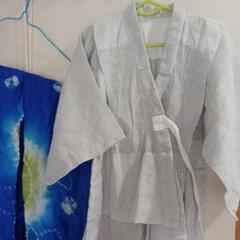 白と黒の模様 浴衣 100cm~