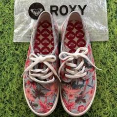 ROXY フローラルプリント スニーカー スリッポン