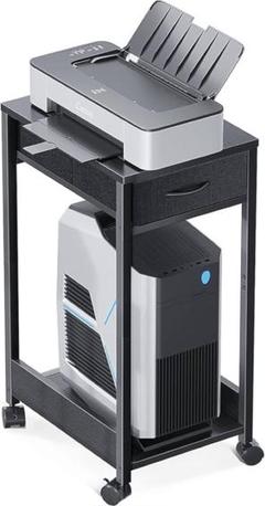 KKL パソコンワゴン PCワゴン CPUワゴン サイドデスク ブラック