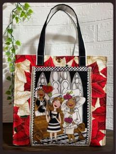 ロラライハリス♡ハンドメイド トートバッグと持ち手付きポーチ