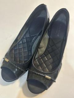 【美品】コールハーン×NIKE AIR オープントゥパンプス　ウェッジソール24 キンズリー オープントゥ ウェッジ womens. 0.0 | COLE_HAAN