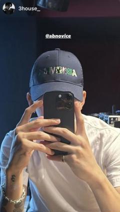 3house着用 キャップ random font logo mesh cap - メルカリ