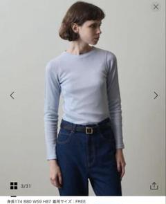 カットソー(長袖/七分) steven alan - steaven alan VELOR LONG SLEEVE Steven Alan（スティーブンアラン）の「＜Steven Alan＞VELOR