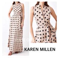 KAREN MILLEN カレンミレン マキシ丈ワンピース 総柄 2025年最新】カレンミレン karen millenの人気アイテム - メルカリ
