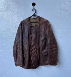 Swedish double breasted leather jacket