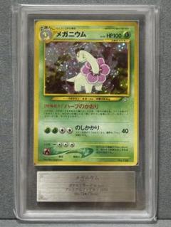 〔ARS10鑑定書付〕メガニウム　旧裏　うずまきホロあり　 プレミアムファイル