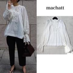 美品❤️ machatt マチャットキャンディースリーブブラウス　レース　長袖