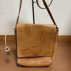 BREE ショルダーバッグ レザー キャメル