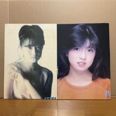 【送料無料】 「中森明菜 木製パネル 2枚」 ダメージあり 昭和アイドル 送料無料】 「中森明菜 木製パネル 2枚」 ダメージあり 昭和