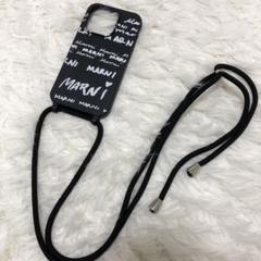 マルニGUMMYネックストラップ付アイフォンケースiphone14pro
