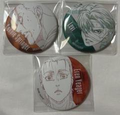 進撃の巨人　MAPPA 原画　缶バッチ　リヴァイ　エレン　コニー