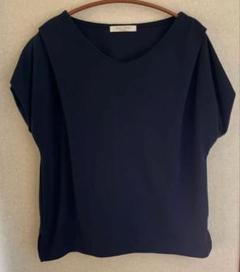 chocol raffine ネイビー Vネック トップス