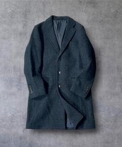 美品 GREEN LABEL RELAXING 千鳥柄 メリノウール コート