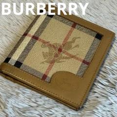 BURBERRY バーバリー　コンパクトウォレット　二つ折り財布　シャドウホース