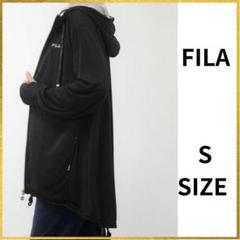 残僅か　新品 FILA UV モッズライク撥水ロングパーカー ブラック S