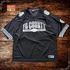 チカーノ　fb county フットボールシャツ　ゲームシャツ　chicano fb county ゲームシャツ Bboy hiphop チカーノ ウェッサイ