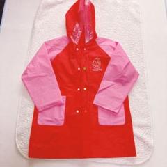レインコート 110 キティちゃん 収納バッグ付き かっぱ ハローキティ