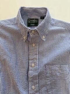 GITMAN VINTAGE ギットマンヴィンテージ BDシアサッカーシャツ Gitman Vintageギットマンヴィンテージ ブルーストライプ シア