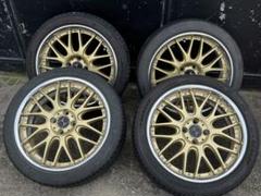 専用 ゴールドスポークホイールセット 17インチ ③ マーベリック ゴールドスポークホイールセット17×6 1/2J PCD100