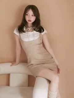 andmary Betty flare mini dress ベージュ Betty flare mini dress
