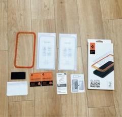 ❤️iPhone14Pro用 ガイド枠付き保護フィルム フルカバー 2枚入