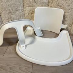 【美品】ストッケ　ベビーセット＆トレイ　ホワイト　白　テーブル　V3