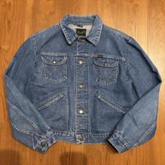サイズ44◎ 70s wrangler 黒タグ 124MJ デニムジャケット Wrangler（ラングラー）の「USA製 70s wrangler ラングラー