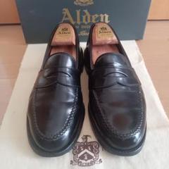 新着【美品】ALDEN99361オールデンコードバンペニーローファーのサムネイル