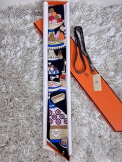 【美品】HERMES ツイリー 三美神 きりん　期間限定値下げ⭕️ 美品 エルメス ツイリー シルクスカーフ 三美神