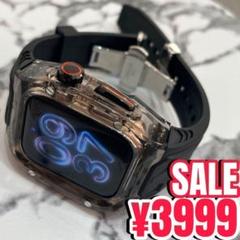 黒透Dバックル　Apple Watch アップルウォッチ　カバー　ケース　38