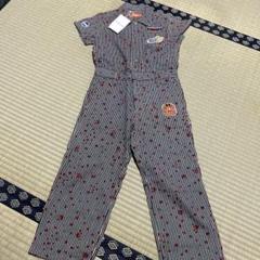 MINI-K JEANS ストライプオーバーオール 100cm