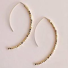 【証明書付】【片耳のみ】MIZUKI ミズキ バナナフープピアス S 片耳> MIZUKI バナナフープピアス ホワイトゴールド スモール