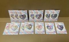 フルセット キラキラハート型缶バッジ＆アクリルキーチェーン 蓮ノ空×オンゲキ Link！Like！ラブライブ！×オンゲキ キラキラハート型缶バッジ