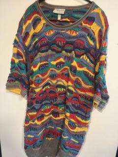 希少✨COOGI 3Dニットベスト マルチカラー ヴィンテージ 中古・古着通販】Coogi (クージー) Coogi 総柄3Dニット マルチ
