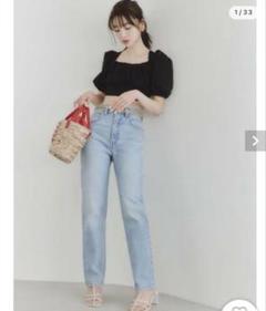 snidel LEVI’S ハイスリムストレート27レングス 23 SNIDEL／Levi's】ハイスリムストレート(レングス27)23インチ