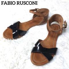 FABIORUSCONI ファビオルスコーニ　クロスストラップサンダル ブラック