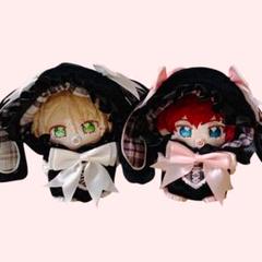 10cm 12cm 黒うさベビー ピンク 着せ替え ぬいぐるみ ぬい服 いつぬい