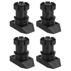 調節可能な脚 4個セット 54 x 100mm - 家具用レベリングフット（黒）