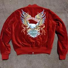 90s Harley-Davidson 赤 スカジャン M 90s Harley-Davidson 赤 スカジャン M - メルカリ