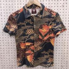 超絶レア　古着 CLUTCH カットソー生地 和柄 コンパクトシャツ