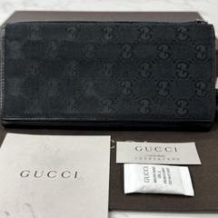 新品同様‼️ グッチ　GUCCI 財布　長財布　GGキャンバス シェリーライン
