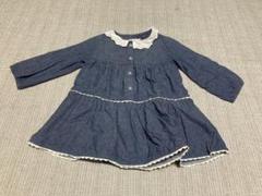 Biquette キムラタン　ベビー90cm 女の子　長袖ワンピース　デニム