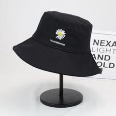 帽子 レディース バケットハット 日除け UV ガーベラ 折りたたみ
