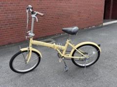 【直接引渡限定】折りたたみ自転車 日産CUBE ベージュ　20インチ　前後サス 直接引渡限定】日産Cube 折りたたみ自転車 ベージュ20インチ前後サス