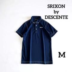 SRIXON by DESCENTE スリクソン　半袖ポロシャツ M ネイビー